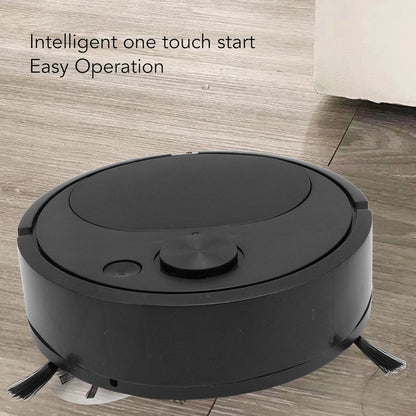 Smart Sweeping Robot Vacuum Cleaner, ABS Multifunctional with USB Charging, Automatic Avoidance (Black)
