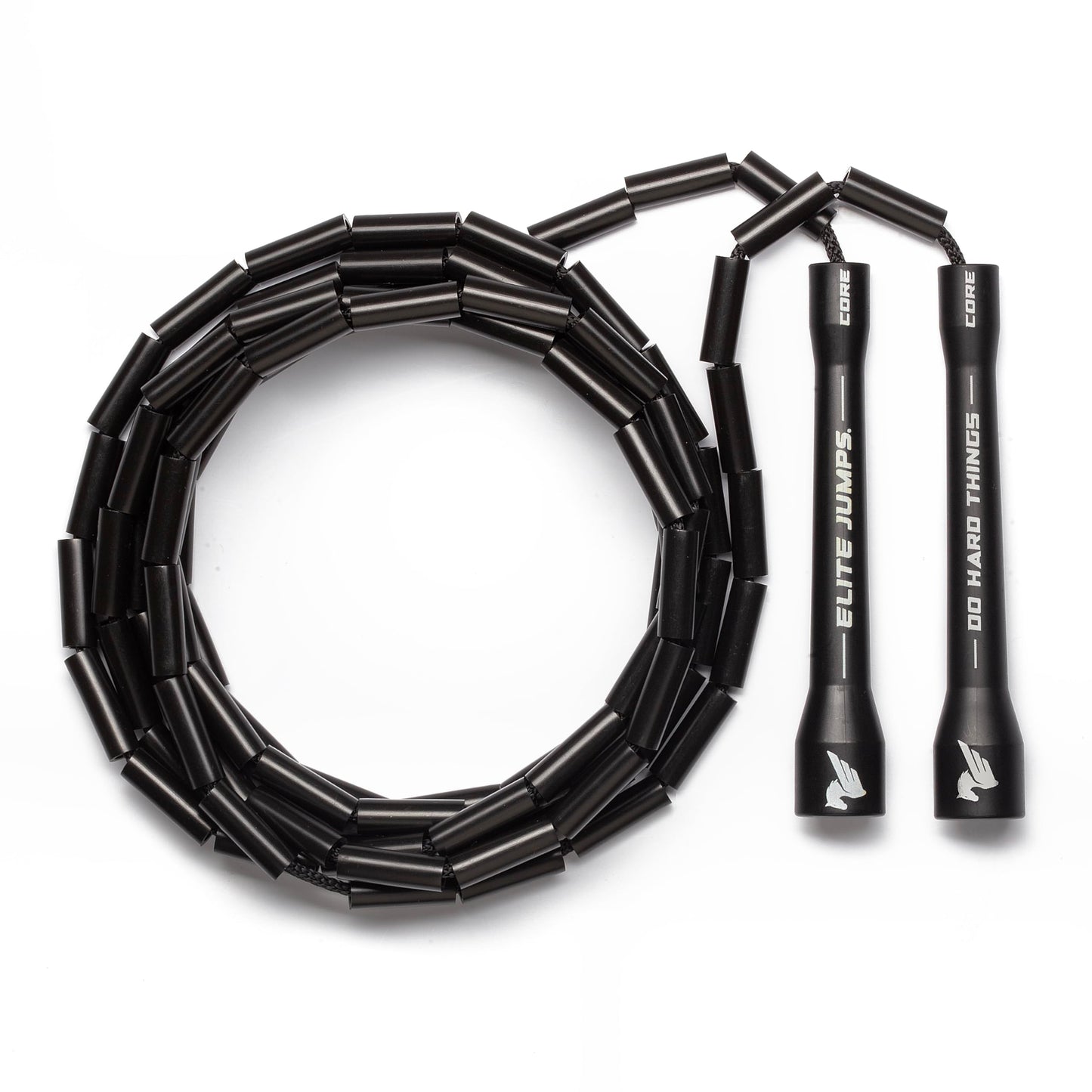 Elite Jumps - Do Hard Things 1” Beaded Jump Ropes - Strong & Durable Materials - Resize & Adjust - Fitness & Cardio Training - Improve Rhythm, Speed, Agility