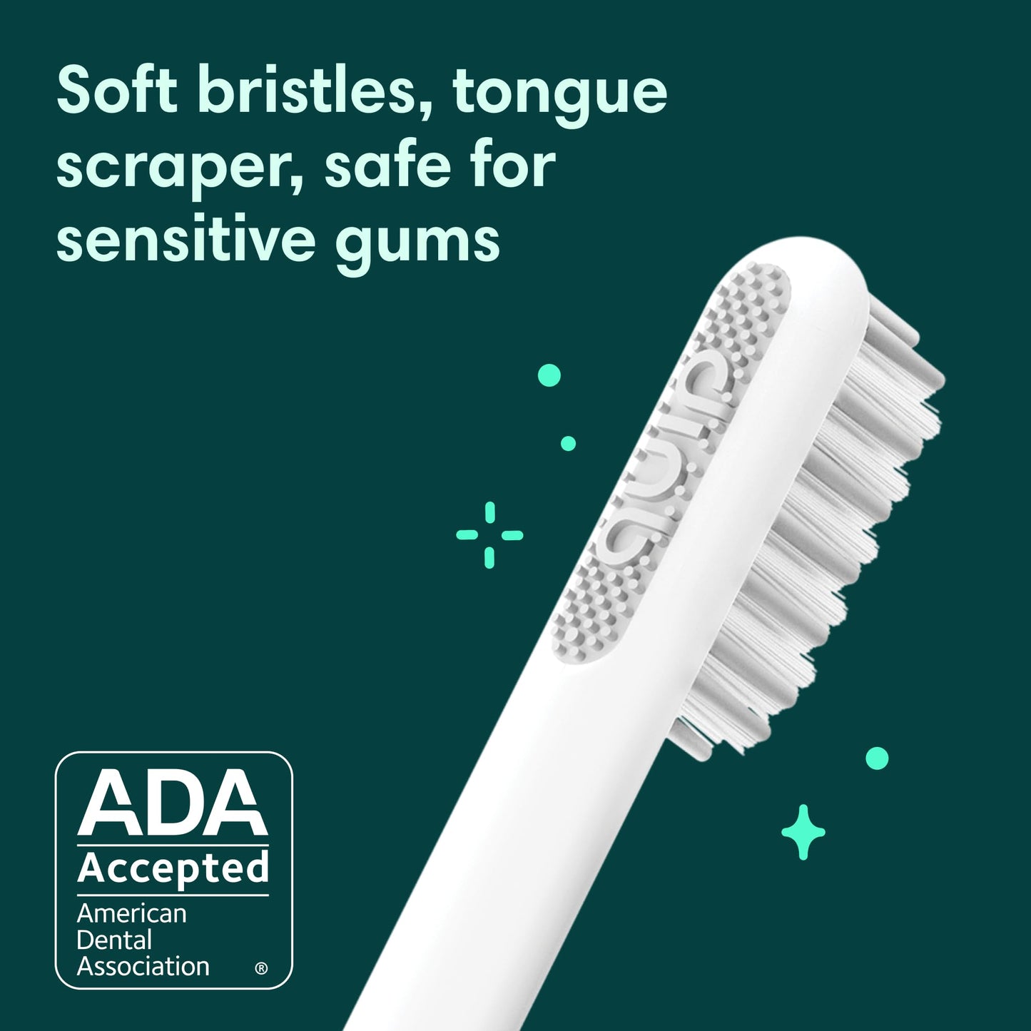 Quip Sonic Electric Toothbrush for Adults - Time Travel & Soft Bristles with Travel Case & Replacement Brush Head - 3 Month Battery Life, Plastic Handle - Magenta