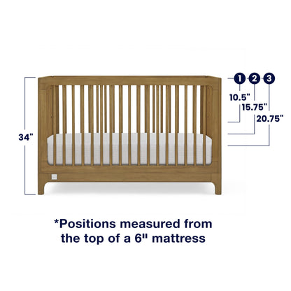 babyGap Wren 4-in-1 Convertible Crib by Delta Children - Greenguard Gold Certified, Acorn