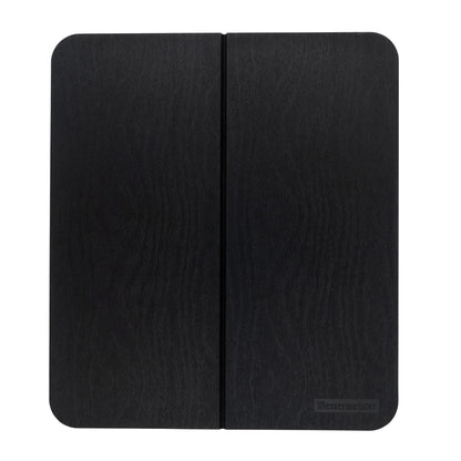 Messermeister Adventure Chef Folding Faux Wood Cutting Board, Black - Durable TPE - Resists Cold/Heat Warping, Shrinking & Swelling - Compact & Portable - 10.75 x 9.5”