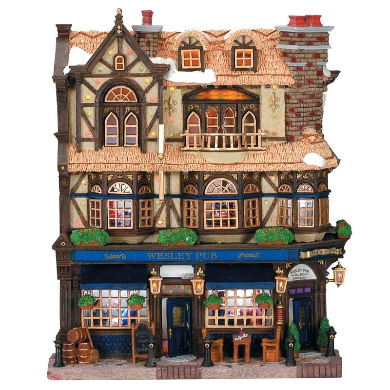 Lemax Christmas Village Wesley Pub Battery-Operated (4.5V) - 45099