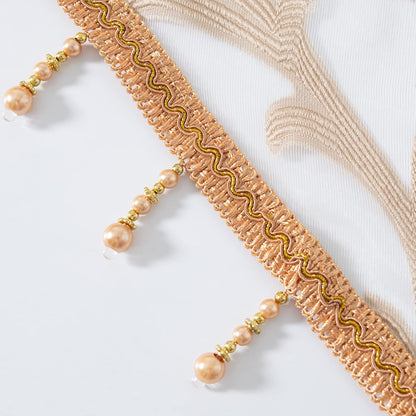 NAPEARL Waterfall Valance Window Treatment for Living Room, Two Swags Valance, Kitchen Bedroom Decoration