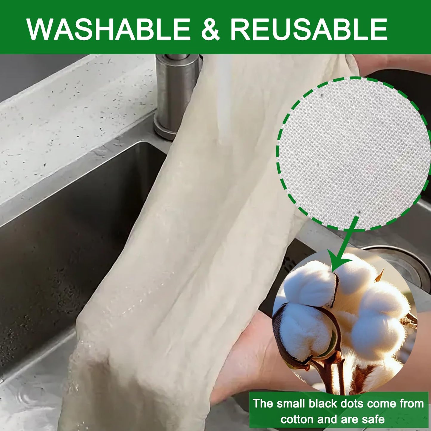 Tonbbow Large Fine Mesh Strainer with Sturdy Handle, 8.66” Stainless Steel Strainers, Bonus 20x20 Inch Reusable Cotton Cheese Cloths with 4 Hemmed Edges, Sieve Sifter for Straining, Cooking, Baking