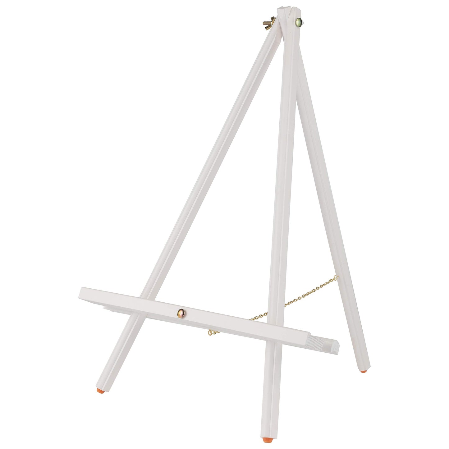 Creative Mark Thrifty Wood Tripod Display Easel Stand for Painting Pack of 12 - Durable Light Weight and Foldable, Perfect Drawing and Painting - White Finish - Ideal for Artist