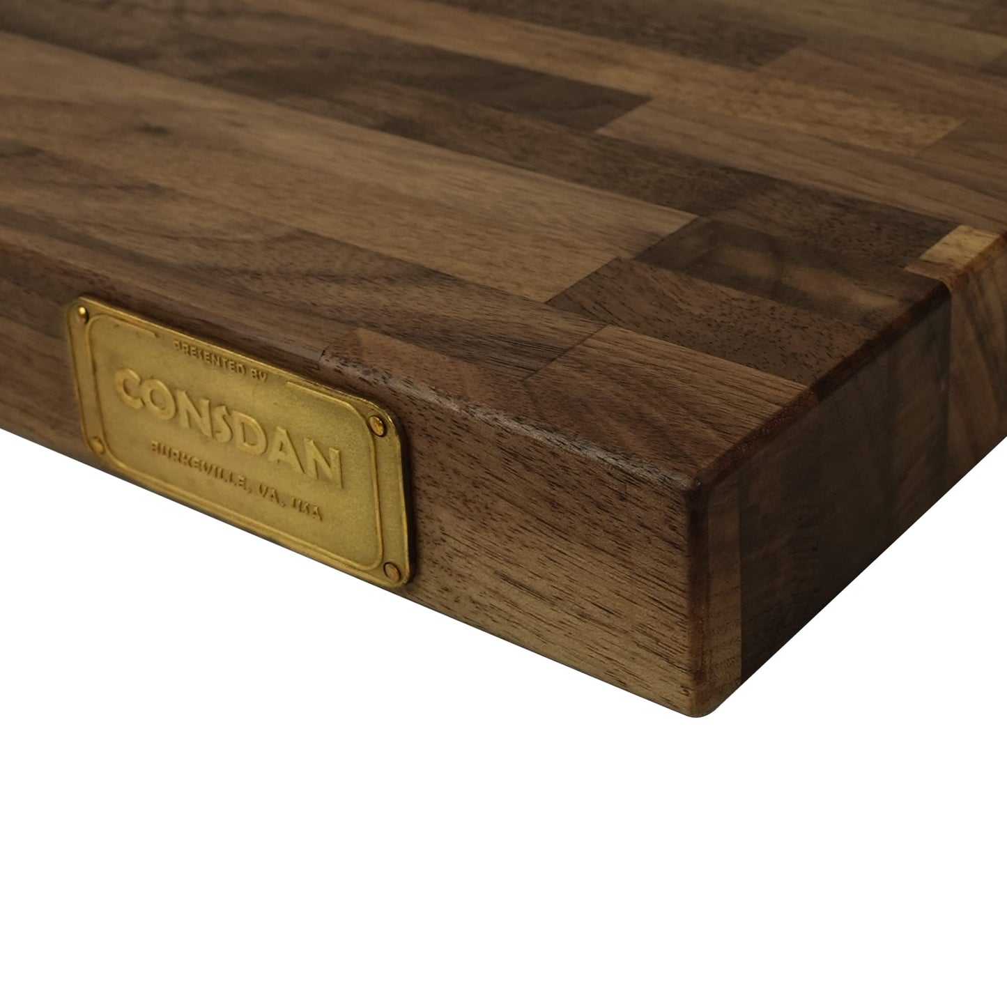 CONSDAN Butcher Block Counter Top, Walnut Solid Hardwood Countertop, Wood Slabs for Kitchen, Reversible, Both Side Polished, Prefinished with Food-safe Oil, 1.5" Thickness, 72" L x 36" W
