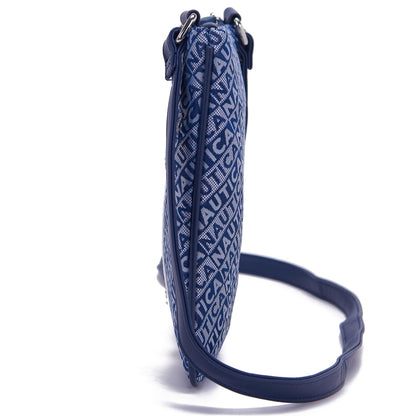 Nautica Lakeside Signature Jaquard North South Crossbody Bag