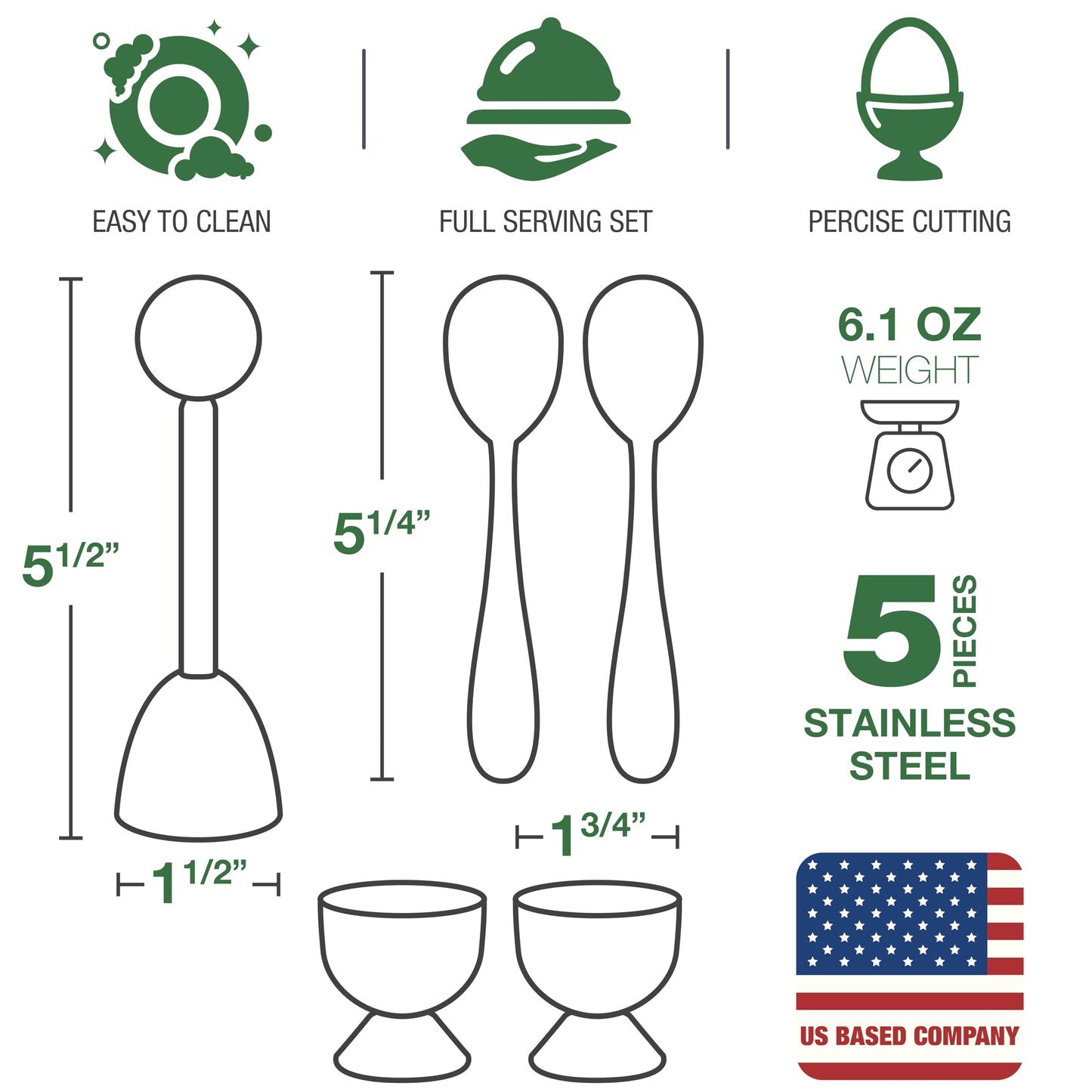 Eparé Bundle: Steel Egg Cracker Topper Set & Plastic Cutting Board Mat Set - Complete Soft Boiled Egg Tool Set & Large Flexible Chopping Boards