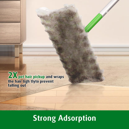 AIR U+ Dry Mop Pads for Swiffer Sweeper Heavy Duty Pet Sweeping Refills Cloths Cleaning Hardwood Floor Dust and Hair, Disposable, Unscented, 30 Count