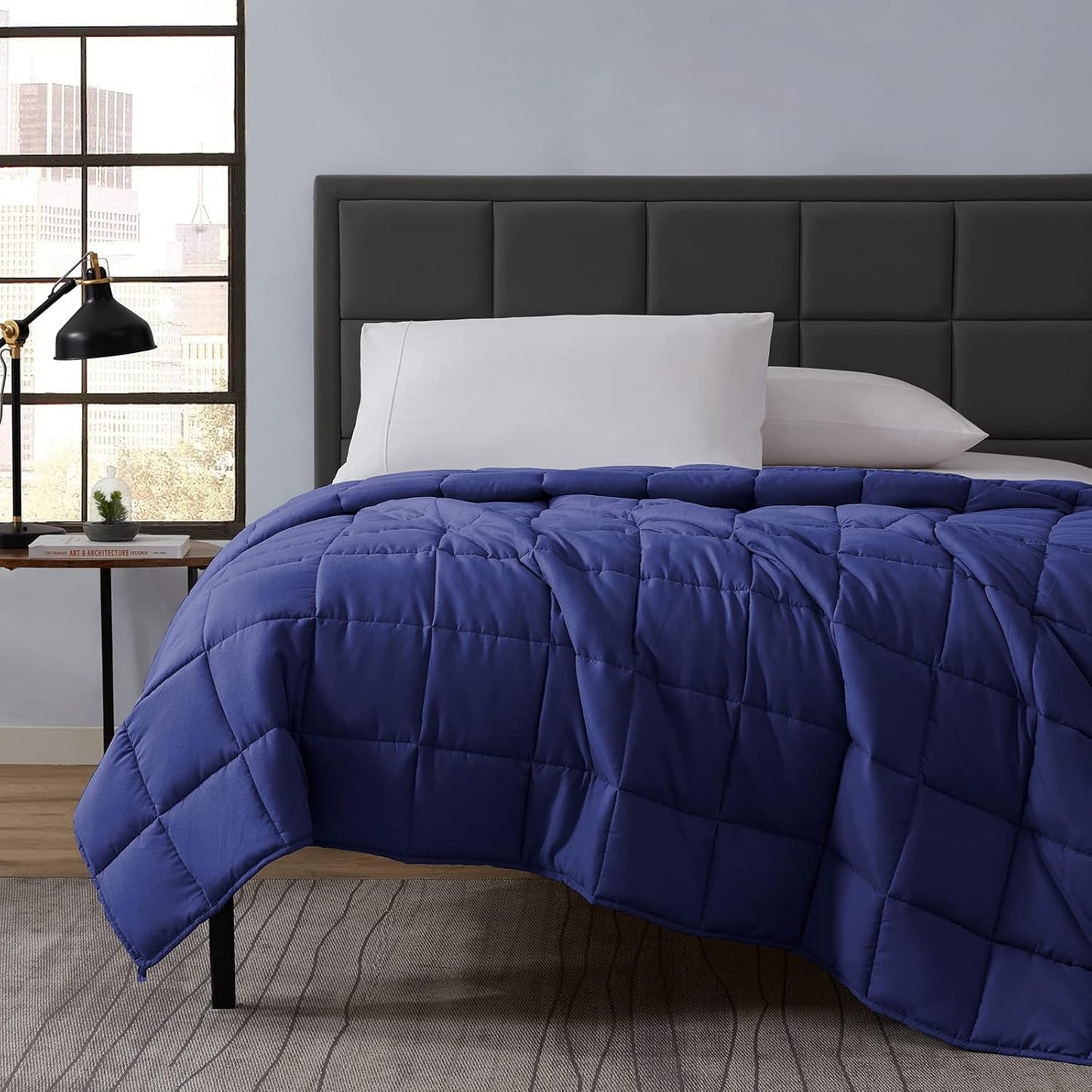40"x60" 10lbs Summer L'AGRATY Weighted Blanket - Cooling Breathable Microfiber Material with Glass Beads Small Blanket