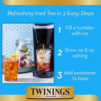 Twinings Irish Breakfast Black Tea K-Cup Pods for Keurig, 24 Count (Pack of 2), Robust, Strong, Bold Flavour, Caffeinated, Enjoy Hot or Iced