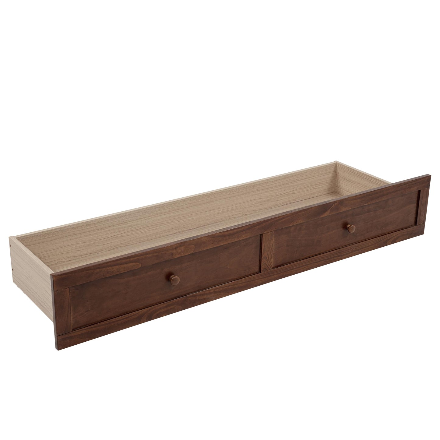 PVWIIK Queen Size Murphy Bed Cabinet with Power Station & Large Drawer for Bedroom,Pine Wood Folding Chest Bed with Rattan Panel, Space-Saving Wall Bed, Walnut