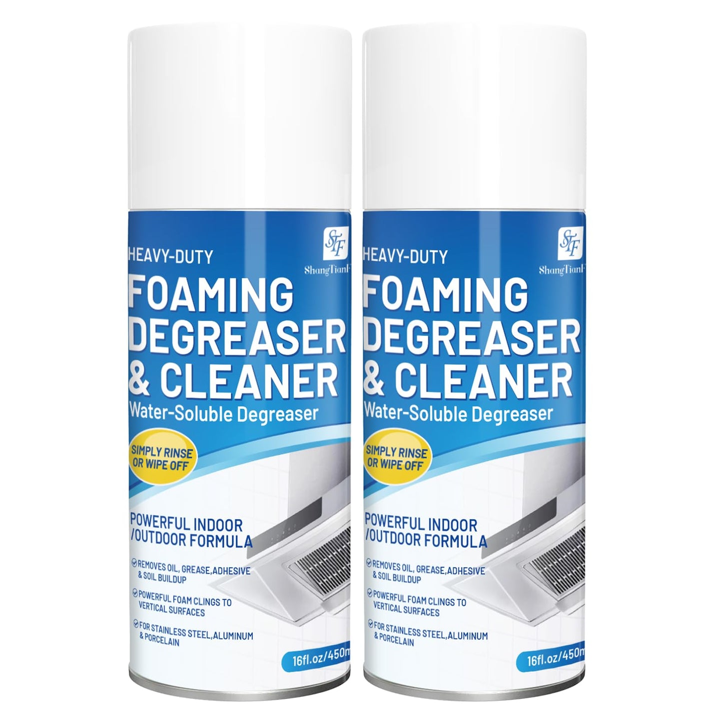 STF ShangTianFeng Heavy-Duty Oven/Grill/Microwave oven Cleaner-（17 FL Oz，pack of 2 -Removes tough baking grease and food spills from the surface safely