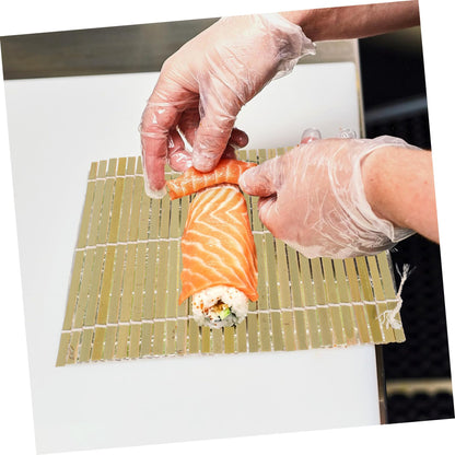 Kichvoe Bamboo Sushi Roller Mat 5.5 Inch Sushi Bamboo Mat for Diy Making Non-Stick Roller Kitchen Tool for Home and Lover