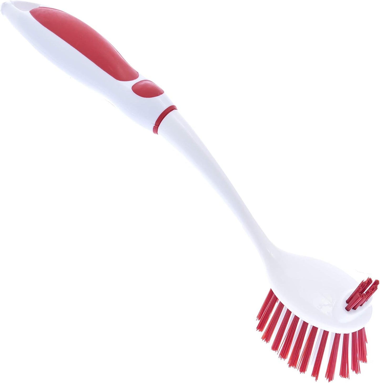 Dish Brush with Handle Vegetable Brush Double Sided Cleaning Brush Scrubber Non Scratch Scrub Brushes Kitchen Brush