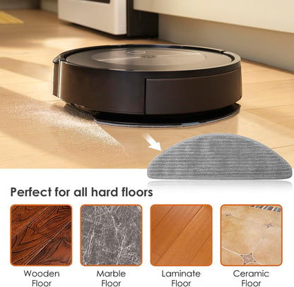 Vacuum Accessories Kit for iRobot Roomba Combo i5, i5+, j5, j5+ Robot Vacuum - 4 Mop Pads Included