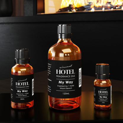 AirScent My Way Diffuser Oil Inspired by The 1 Hotel Miami Scent - Premium Fragrance Oil Blend for Ultrasonic and Waterless Diffusers and Crafting - 500 mL, 16.9 fl oz Glass Bottle