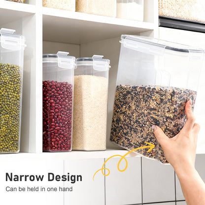SHIMYUE 11 Pack Cereal Containers Storage Set (4L, 2.5L), Cereal Storage Containers with Pour Lids, Cereal Dispenser Pantry Organization Canister for Rice, Flour, Spaghetti, Oats,BPA Free, Leak Proof