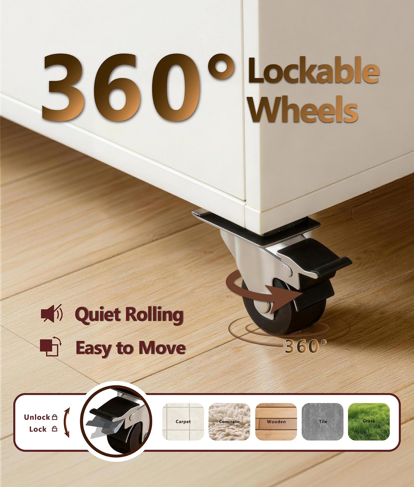 Ceridwen Wooden Mobile Serving Cart,Foldable Table Board with Mobile Food Cart, 12 PCS 304 Stainless Steel Plates, Adjustable Shelves for Party Wedding Kitchen Outdoor (White, 1.2M)