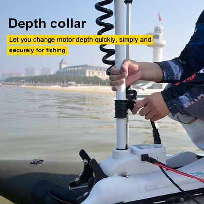 AQUOS Haswing CaymanB Bow Mount Electric Trolling Motor with Wireless Remote- 55 Lb. Thrust, 48in. Shaft, Saltwater & Freshwater
