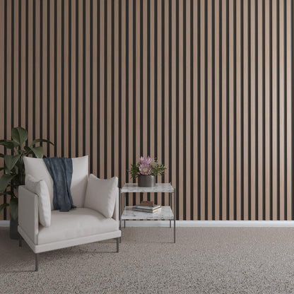 Ekena Millwork Heritage Premier Traditional Stain Grade Solid Hardwood Adjustable Slat Wall Kit w/ 2"W x 94 1/2"H Slats, Maple (Contains 10 Slats)