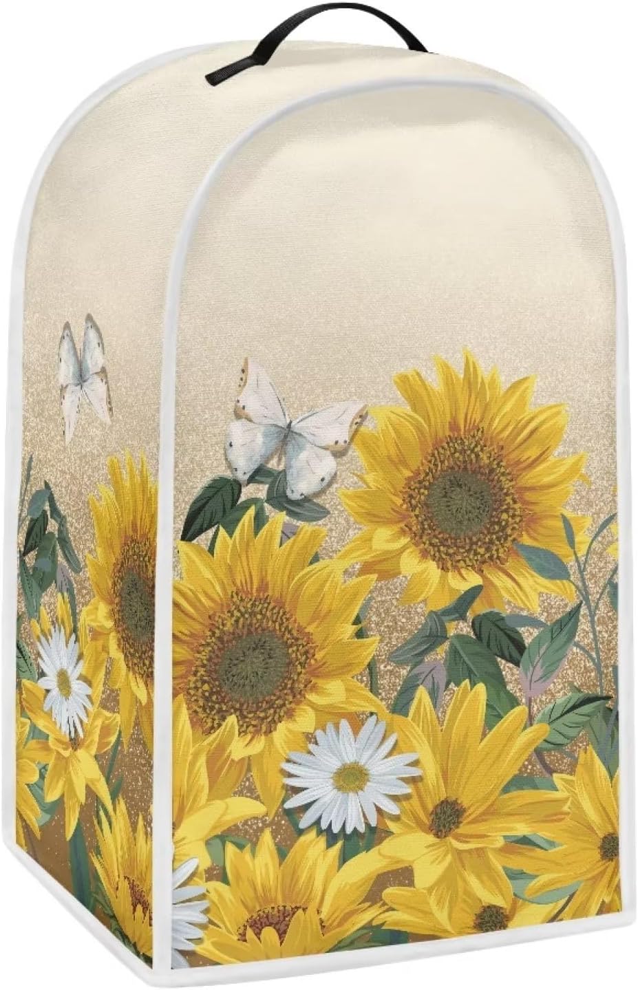 Butterfly Blender Dust Cover, Sunflower Fingerprint Protection Cover for Stand Mixer or Coffee Machine, Home Kitchen