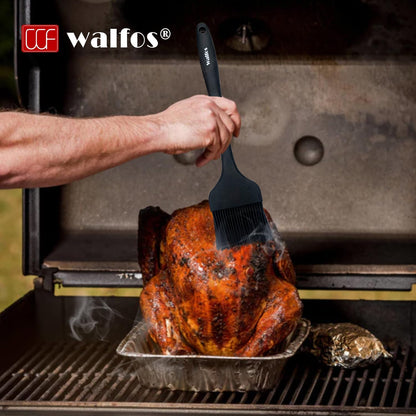 WALFOS Extra Large Silicone Basting Pastry Brush - 2.5 inch Wide Bristle Brush for BBQ Grill Baking Kitchen Cooking