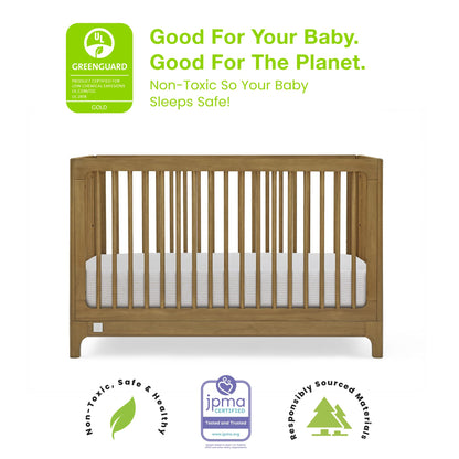 babyGap Wren 4-in-1 Convertible Crib by Delta Children - Greenguard Gold Certified, Acorn