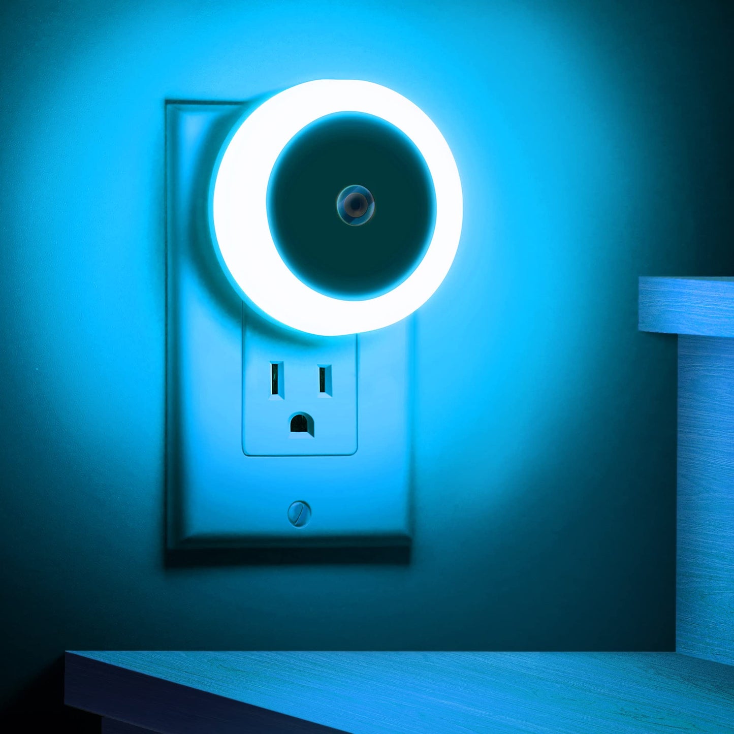Briignite LED Baby Night Lights Plug into Wall [4Pack], Nightlight with Light Sensors for Kids Room, Bathroom Stair Lights, Hallway Light, Warm White