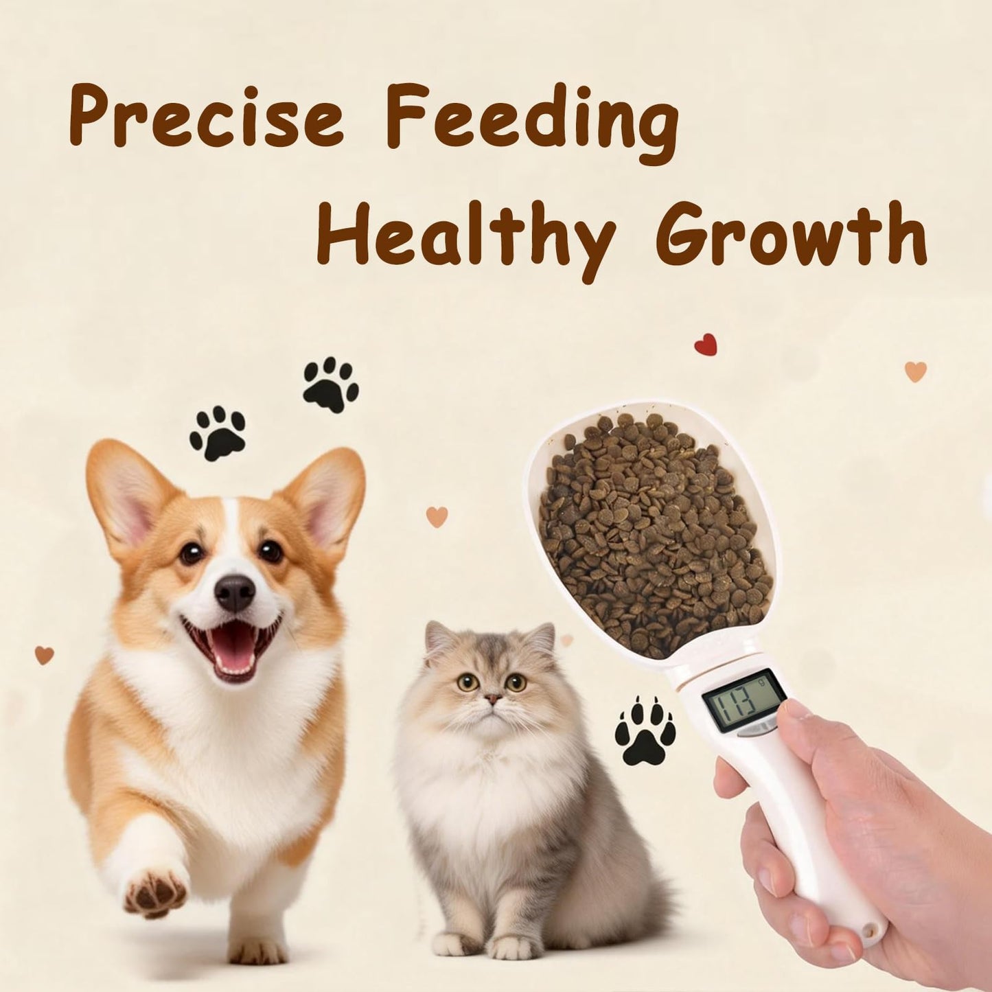 Electronic Measuring Spoon, Weighs 0.1g-800g Precision, Digital Kitchen Spoon Scale, Clear LCD Display, Includes Button Battery, Ideal For Cooking, Baking, Coffee Brewing, Pet Feeding