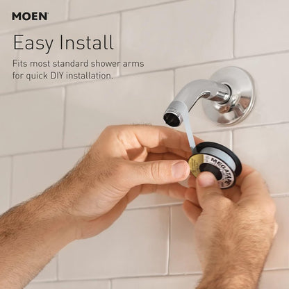 Moen Brushed Nickel Hydro Energetix Eight-Function Showerhead with Standard 5" Diameter Spray Head, 200W0SRN
