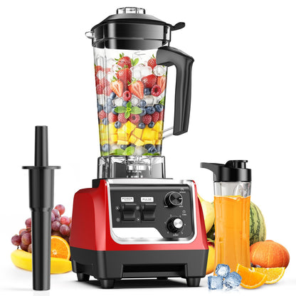 1800W Blender for Smoothies, Countertop Blenders for Kitchen with 70 Oz BPA-Free Pitcher and 20 oz To-Go Cup, 28000 RPM High-Speed Motor Blender for Ice Crushing, Frozen Drinks, Milkshakes (Deep Red)