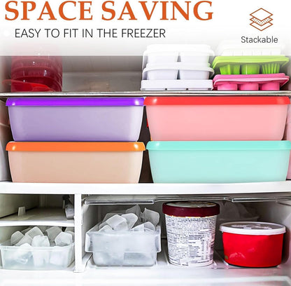 KisSealed 4 Pack Tubs,1.5 Ice Cream Containers,Reusable Homemade Ice Cream Qt Storage Freezer Ice Cream Container