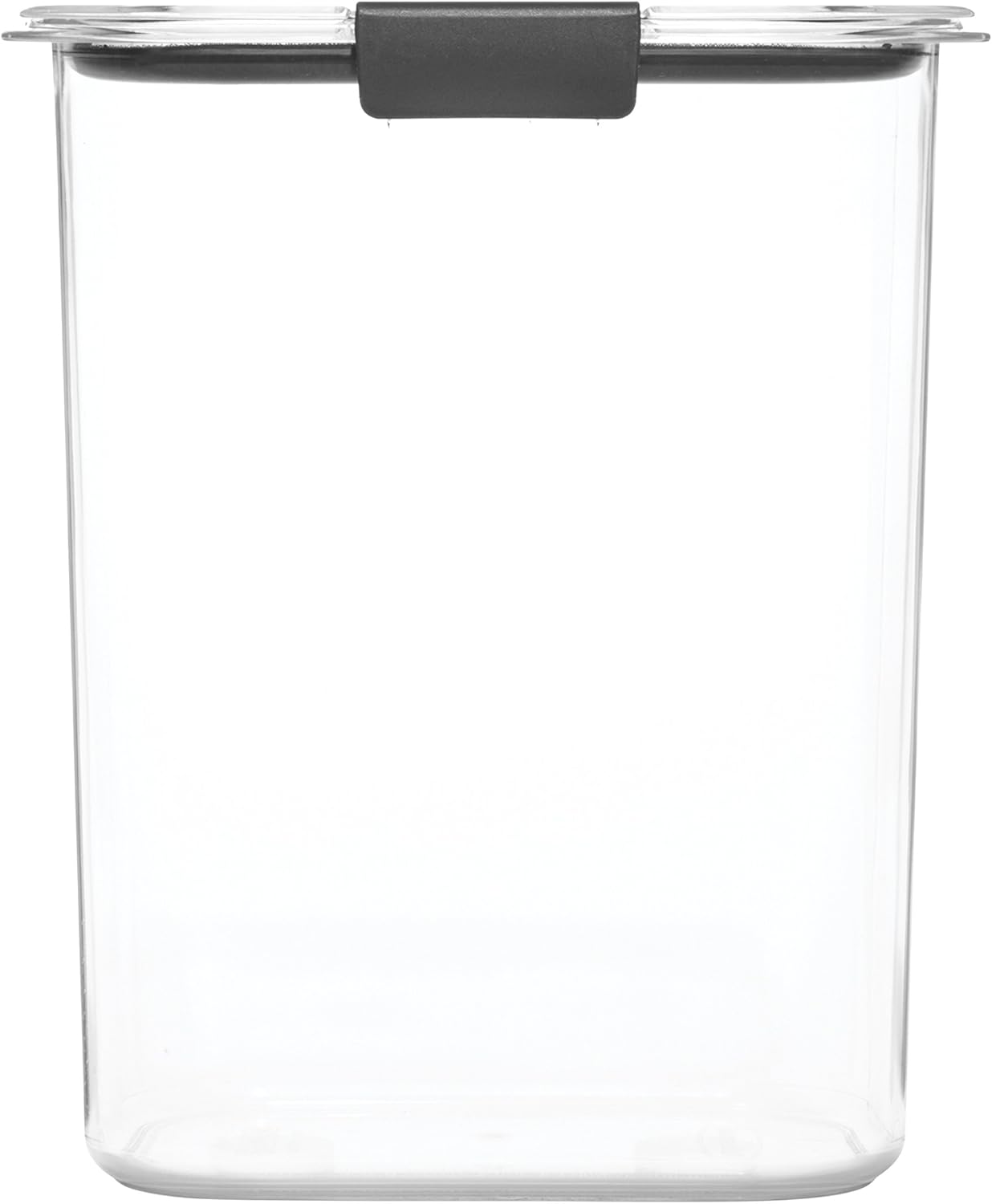 16-Cup Rubbermaid Brilliance Airtight Food Storage Container with Lid Clear/Grey - optimal for pantry organization