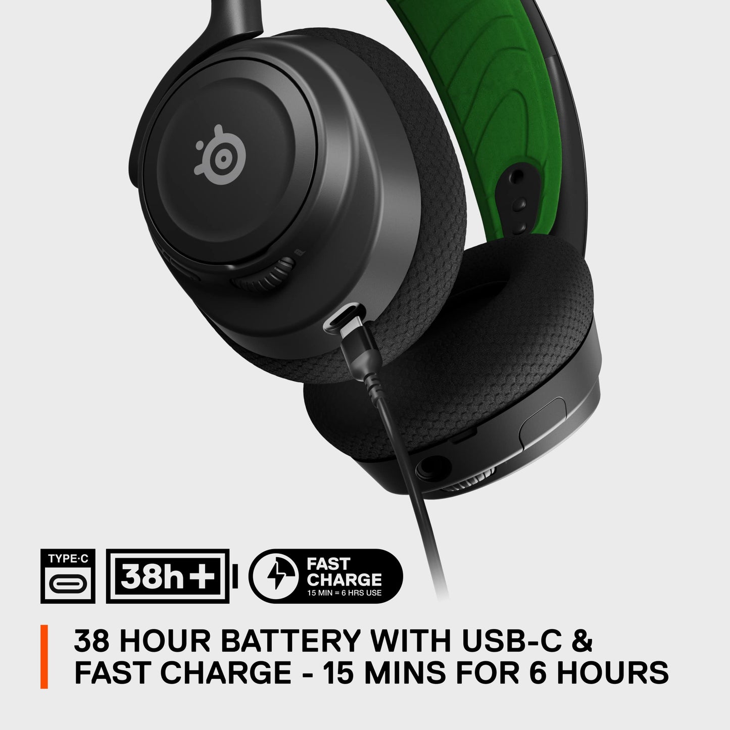 SteelSeries Arctis Nova 7X Wireless Multi-Platform Gaming Headset — Neodymium Magnetic Drivers — 2.4GHz+Bluetooth — 38Hr USB-C Battery — AI Mic — Xbox Series X|S, PC, PS5, Switch, VR, Mobile - Black