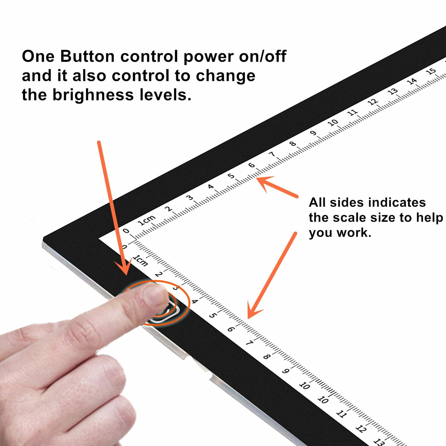 A2 Extra Large Tracing LED Light Pad for Diamond Art, Sketching, Painting - Adjustable Brightness, Sketching, Tracing - USB Powered DIY Diamond Art Light Box - No mesh No dot