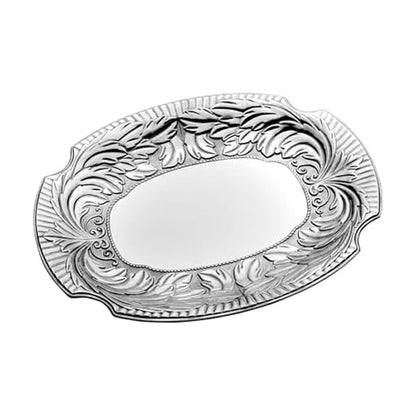 Wilton Armetale Large Acanthus Serving Tray - Food Safe Alloy, Oven to Table, 18.25 x 14.75 Inches - Heat and Cold Resistant Decorative Platter for Entertaining