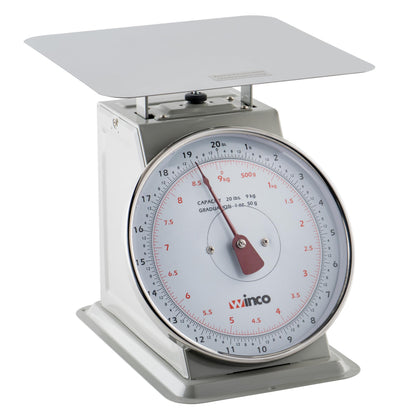 Winco Analog Receiving Scale with Dial, 8"