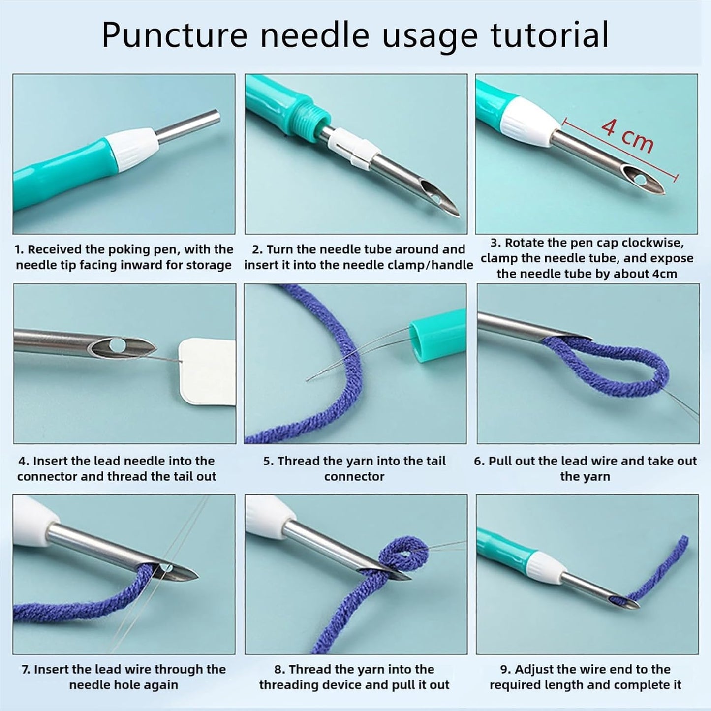 Punch Needle kit for Beginners, Punch Stitching kit for Adults Showing Penguin Outside Cabin – Cozy Needle Punch Kits for DIY