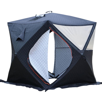WACLMOTAKE 3-5 Person Portable Sauna Tent - Foldable Insulated Personal Spa Steam Ice Fish Tents with Stove Jack for All Weather Camping or Home, Easy Setup with Carrying Bag Sauna-Tent-1.8m