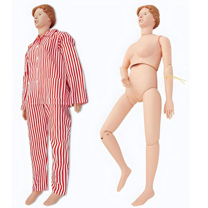 Nursing Skills Training Manikin Medical Mannequin for Training, Medical Mannequin for Training for Clinical Skills Training and Patient Care Teaching Education Pratice (Male)(Female)