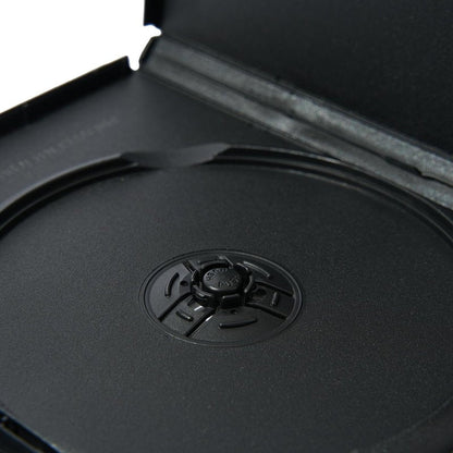 Maxtek 5 Pack Standard 14mm Black Signle Disc CD, DVD, Blu-Ray Disc Cases with Outter Clear Sleeve