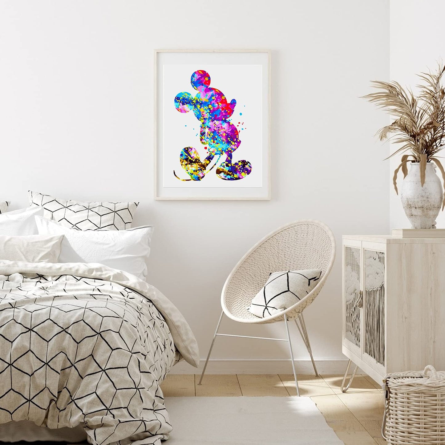 LukFun Paint by Number Kit for Adults, Colorful Animal Paint by Numbers for Kids, 16 x 20 inch (Color Mouse, Without Frame)