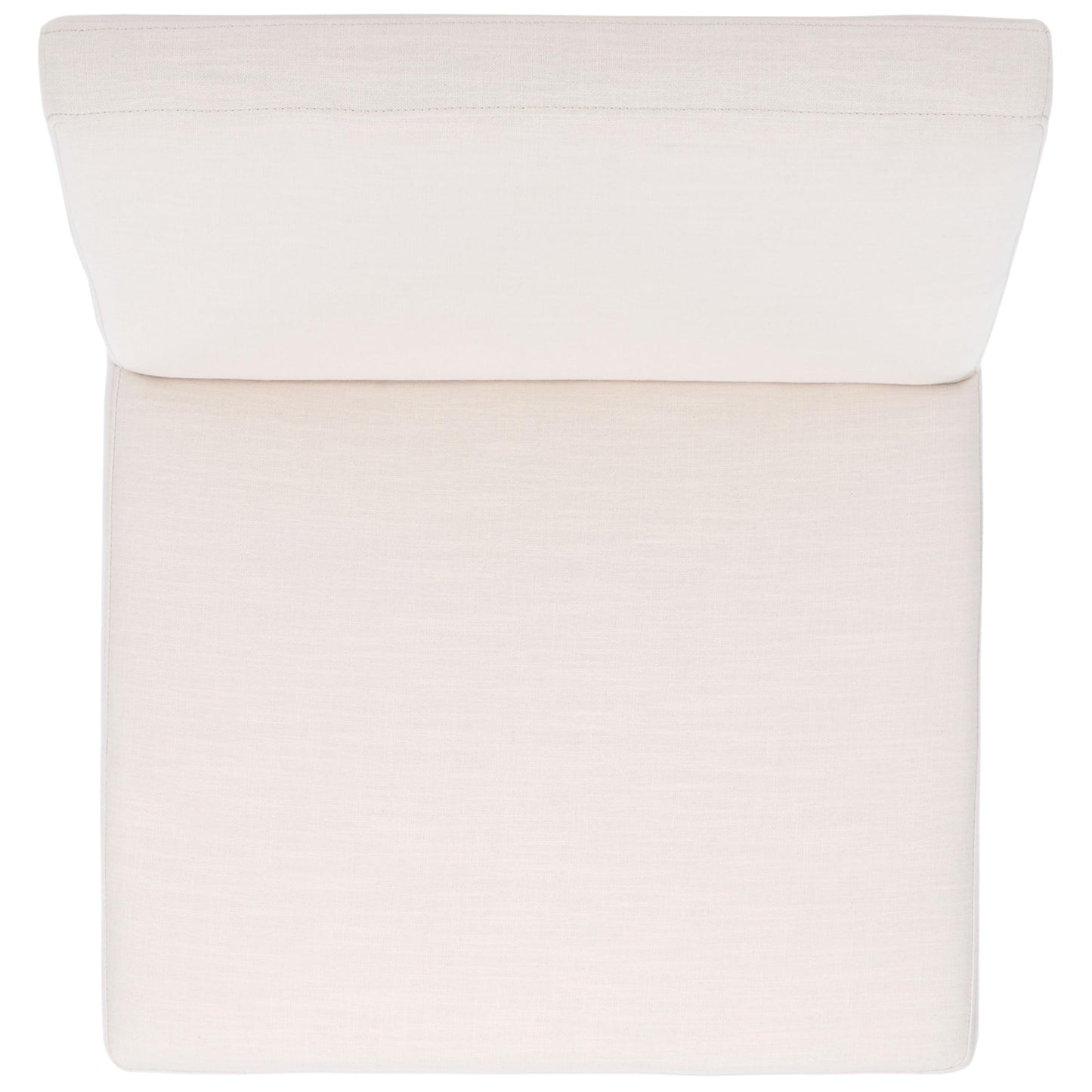SAFAVIEH Home Collection Oliviadella Modern Bone Linen/Walnut Solid Wood Accent Chair