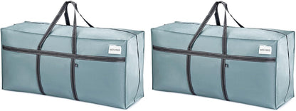 VENO Extra Large Heavy Duty Moving Bags - Ideal Storage Solution for College & Holiday Packing | Light Blue Matte, 2 Pack