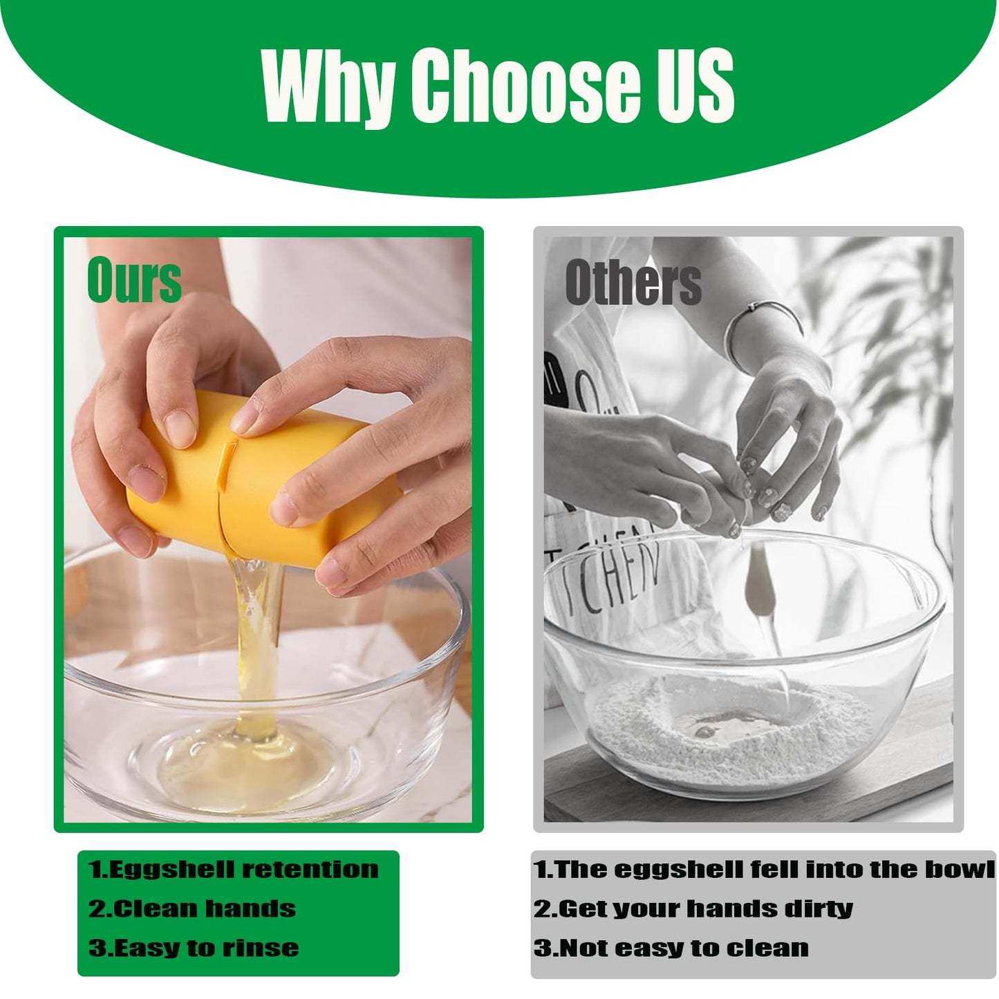 Egg Shell Opener, 3 Pcs Egg Separator for Raw Eggs, 2025 New Egg Cracker Tool, Stainless Steel Eggshell Breaker Egg Shell Cutter Kitchen Gadgets,Quickly Cutting Off Cooked Eggs