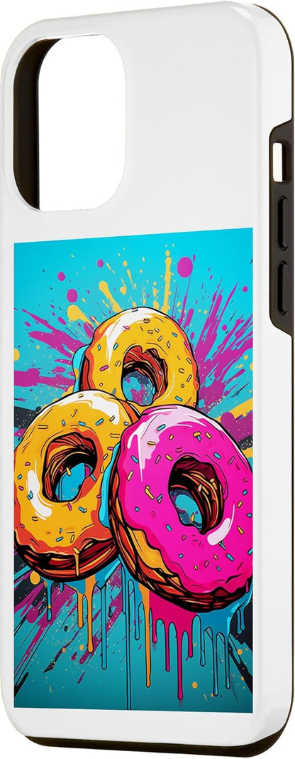 iPhone 14 Pro Max Case for Vintage Retro Doughnuts Pop Art Bakery Goods