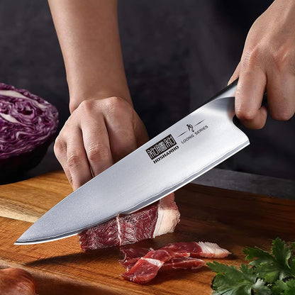 HOSHANHO Kitchen Knife Set with Block, 14-Piece Professional Ultra Sharp Knife Block Set in Knife Drawer Organizer, Japanese High Carbon Stainless Steel Chef Knives Set with Sharpener