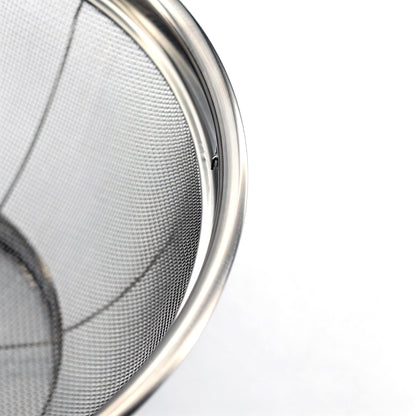 Fine Mesh Strainer for Kitchen, 4 Quart Stainless Steel Colander Bowl for Pasta, Rice, Fruit, Metal Net Baskets with Resting Base - Strain, Drain, Rinse