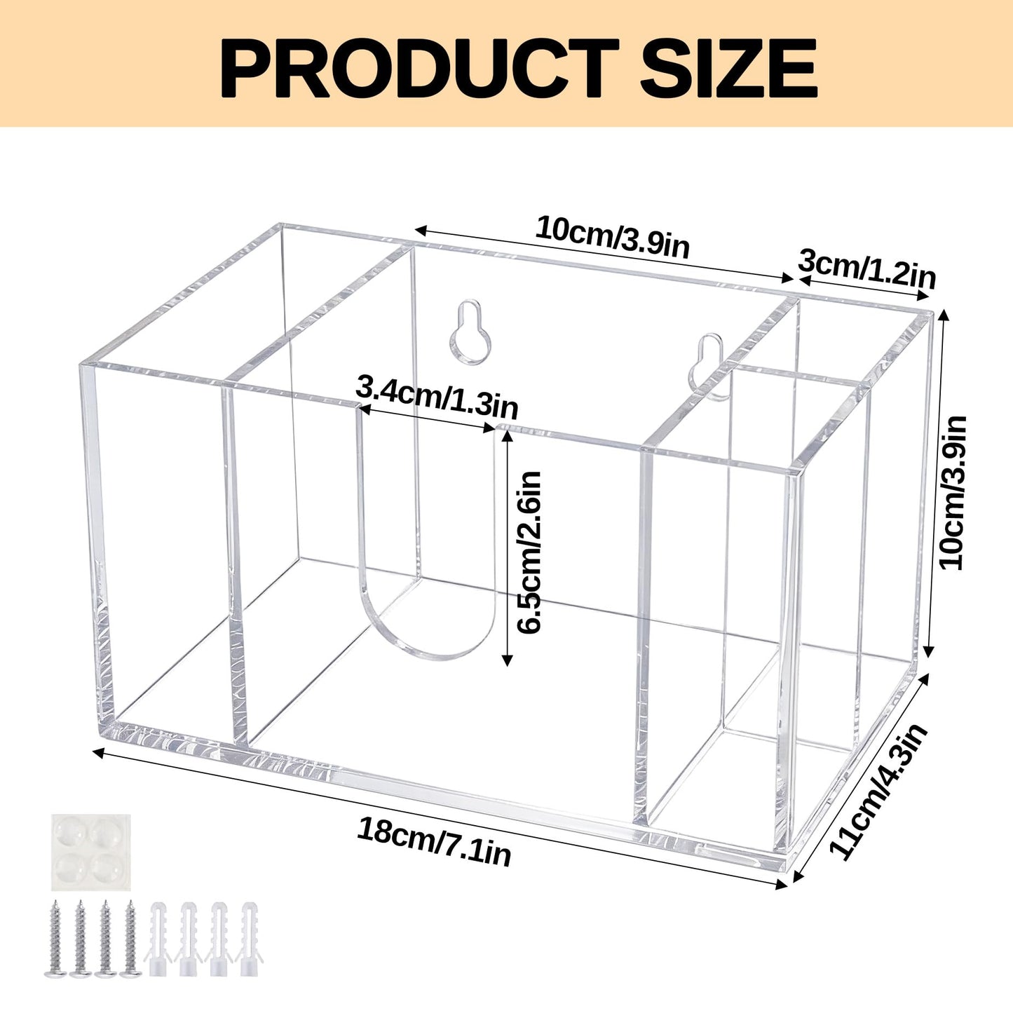 Legrape Cup Holder with Marker Slot, Acrylic Party Cup Holder for Countertop, Mark Your Cup and Drink Up, Social Gathering Housewarming Gift, Clear
